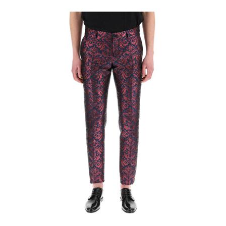 Dolce & Gabbana, Trousers Rood, Heren, Maat:L,Viscose