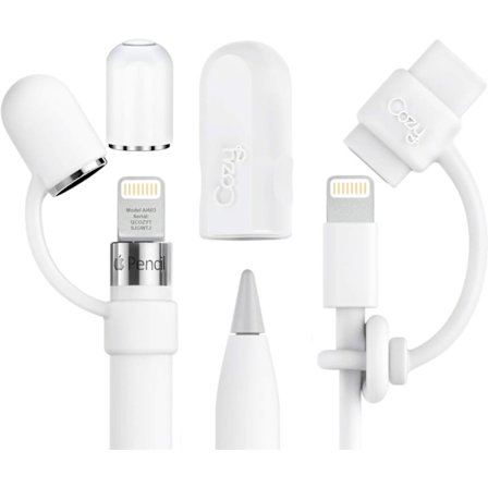 2025 Siste Modell [4-Dels] Blyantkombinasjonspakke - Originalt Apple Pencil-tilbehør (Magnetisk hette/hetteholder/holder/feste) Kompatibel Apple