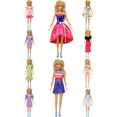 Klær til Barbie, 10 stk Barbie dukkeklær