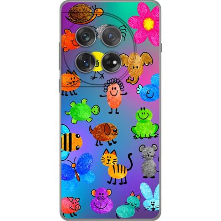 Kompatibelt Mobildeksel til OnePlus 12 Little Scribble Friends
