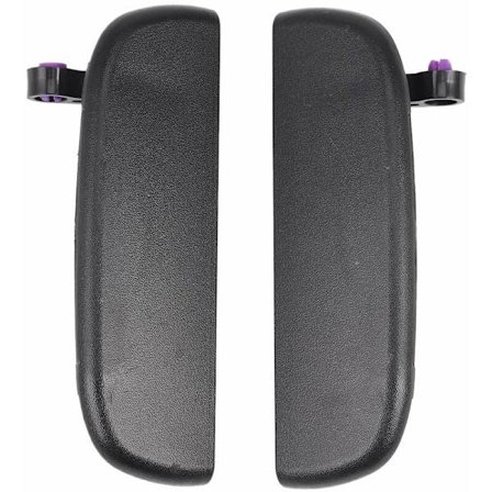 2 st bilsvarta bakre yttre dörrhandtag exteriör exteriör exteriör dörröppningsknapp vänster höger för New Alto