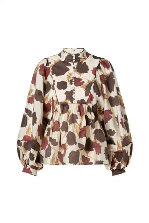 Pernilla High Neck Ballon Sleeve blouse 38