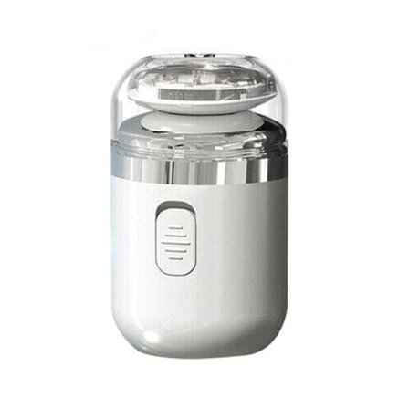 2 i 1 Mini Electric Rakapparat Män Razor Nose VIT