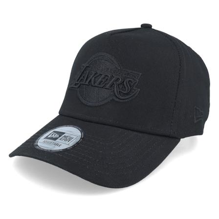 New Era - Los Angeles Lakers Seasonal Black/Black A-frame Adjustable Adjustable Black Cap - NBA @ Hatstore