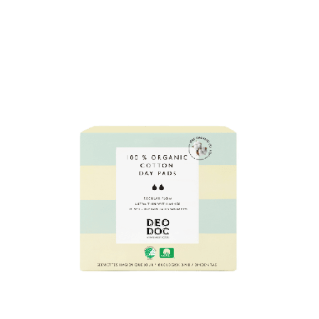 DeoDoc Dagbinda i 100% Organisk Bomull Intim Dam 12 ST