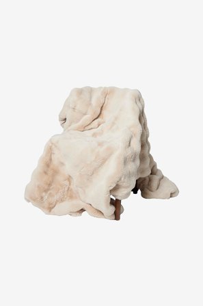 Skinnwille - Pledd Misty - Beige - Tepper & pledd - 140X220 - Fra Homeroom