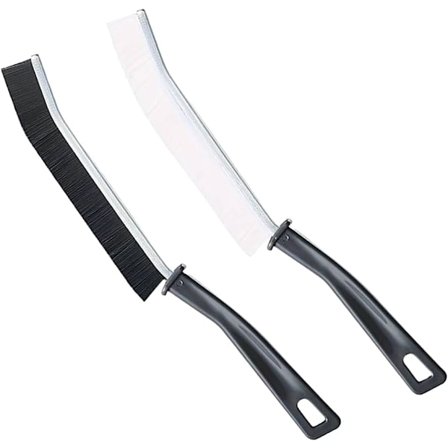 2 stk. sprekkbørste for rengjøring, rengjøringsbørste med hard bust UK, multifunksjonell, sprekkbørste for rengjøring, fugerenser, fugebørste