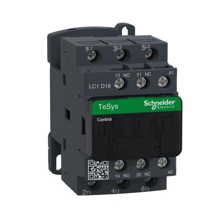 Schneider Electric LC1D18V7 Kontaktor 3-polet, 1 sl+1 br, Elfordeling & strømforsyning