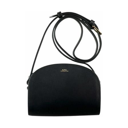 A.p.c., Demi-Lune Mini Bag Czarny, Kobieta, Rozmiar: ONE Size