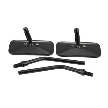 Rektangulär Motorcykel Sidospegel Par Svart Backspegel