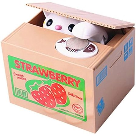 Pengeboks søt Itazura Automatisk stjeler mynt katt stor gris / sparebøsse / bank / pott myntbank