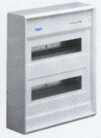 Hager VA12N Kapsling med dør, IP30 1 x 12 moduler, Elfordeling & strømforsyning