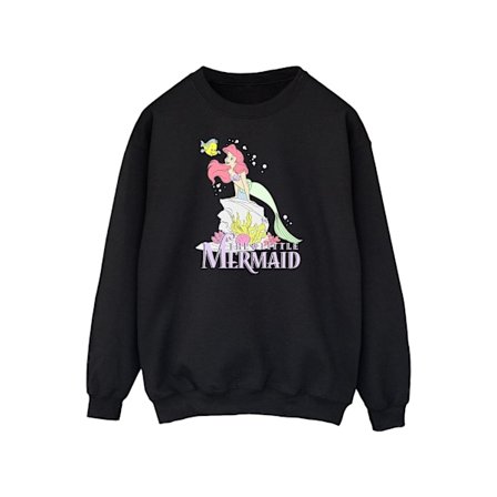 Disney Mens The Little Mermaid Faded Nostalgia Sweatshirt M Bla