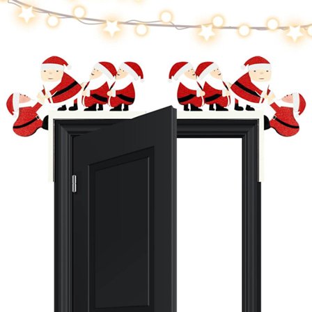 Julepynt til dørramme i tre - Dørhjørnepynt - Vegg- eller vinduspynt