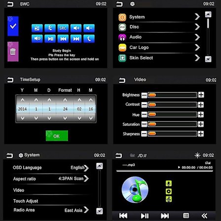 HD 6,2 tums bil-MP4-spelare Bluetooth handsfree-samtal