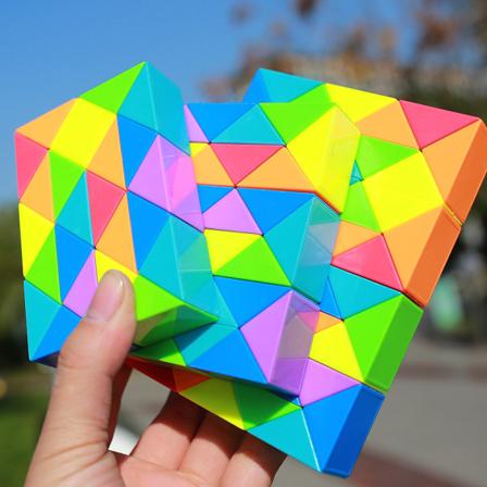 Färgglada magic linjal pedagogiska leksaker för barn 24 segments (43cm)