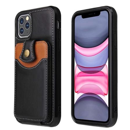 iPhone 11 Pro Max - Skal med Korthållare Svart