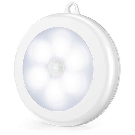 2 stk. PIR bevægelsessensor 6 LED natlys detektor lys væglampe lys auto tænd/sluk skab batteri