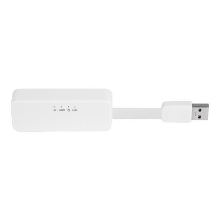 Valkoinen USB3.0 verkkokortti Gigabit-kaapelikortti Ethernet-portin muuntimen sovitin