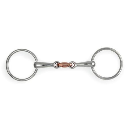 Shires Kopparpastill Häst Lös Ring Snaffle Bit 6in Silver