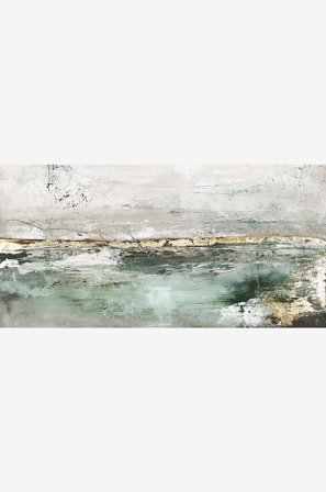 Malerifabrikken - Low Limit Green / Blandad målning / 140 X70 cm - Grön - Tavlor - 140X70 - Från Homeroom