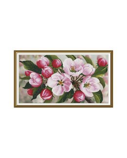 Kirjontapakkaus Taulu Omenankukkien tuoksu