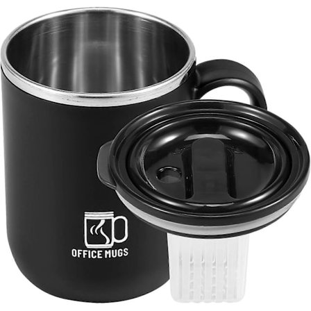 Kahvikuppi Termosmuki 500ml Eristetty Kahvimuki Kannella Uudelleenkäytettävät Kahvikupit (FMY)