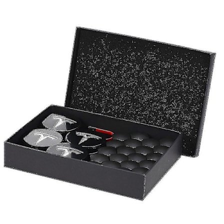 Hjuldekselsett for Tesla Senternavdekselsett Hjulmutterdeksel Navdeksel for Model Y Mode 3 Mode S Mode X