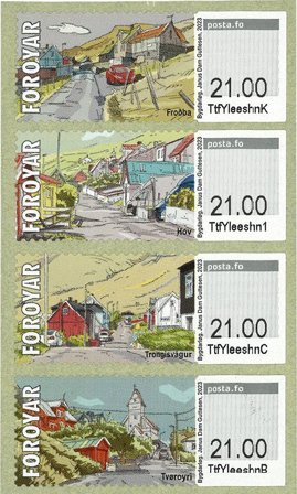Færøerne - Frankeringsmærker Sudur - Postfrisk sæt 4v