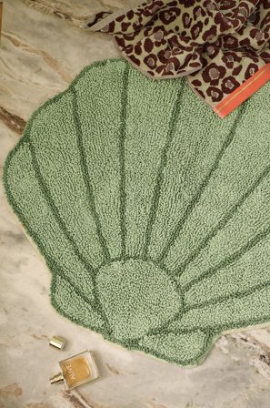 Staycation - Badrumsmatta Abstract - Grön - Badrumsmattor - 70X70 - Från Homeroom