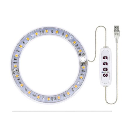 LED Kasvivalo Täysi Spektri Phyto Kasvilamppu USB Enkelirengaslamppu Mehikasveille, Kukille