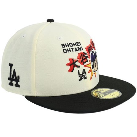 New Era - MLB Vit fitted Keps - "Hatstore Exclusive x Los Angeles Dodgers Ohtani 59FIFTY Chrome/Black Fitted " @ Hatstore