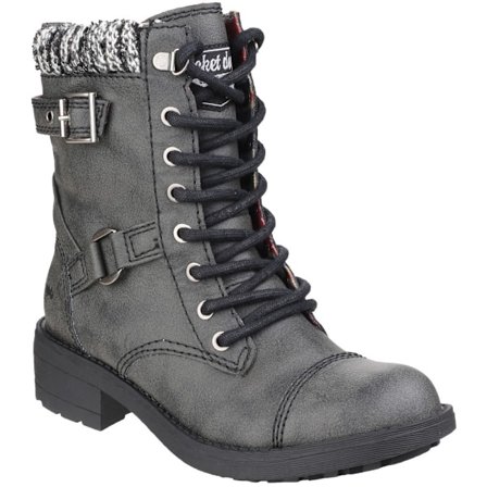 Rocket Dog Dam/Dam Thunder Biker Boots 4 UK Svart