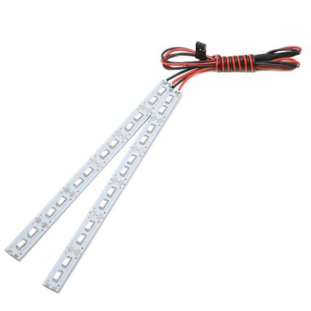 24 Led Chassis Lys Metall Led Strip 6v For 1/10 1/8 Rc Bil Crawler, blå
