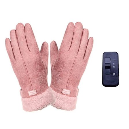 USB Uppladdningsbara Värmehandskar Kompatibla med Kvinnor, Batterivärme Vinter Värme Termiska Handskar