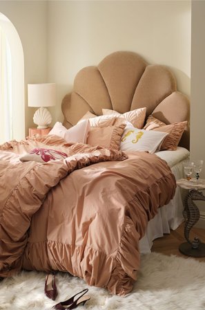 Staycation - Vuodevaatesetti Beautiful puuvilla percale 2 tai 3 kappaletta - Roosa - Pussilakanasetit - 220X220 - - Homeroom