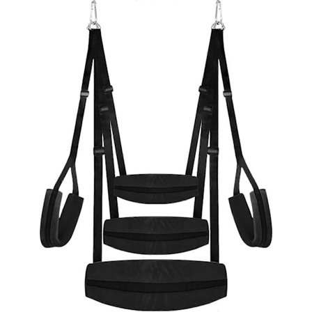 Kraftig Gunga för Par, Vild Sits med Justerbara Remmar, Tjock Lugg