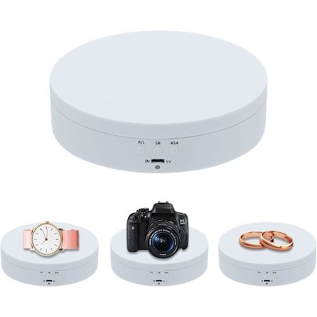 Elektrisk Fotografering Drejeskive (Hvid), 3KG 360 Graders Elektrisk R