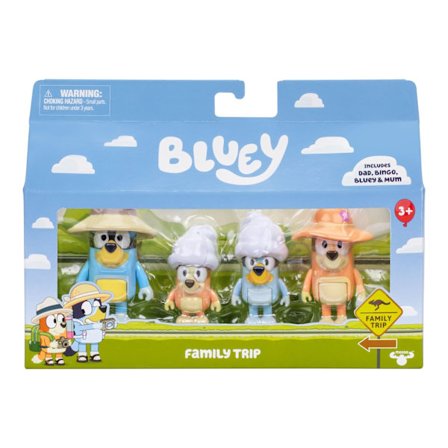 Bluey Figurer 4-pack Family Trip