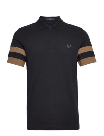 Bold Tipped Polo Polos Short-sleeved Musta Fred Perry