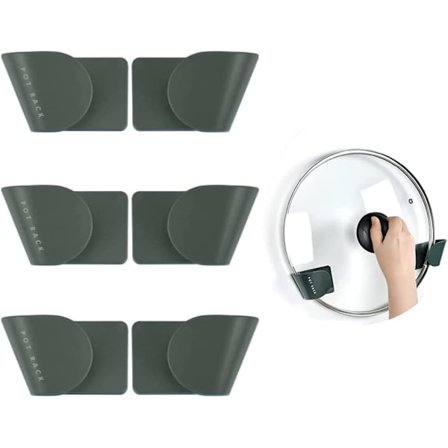 Pairs Panne Lokk Holder Organizer Sterk Selvklebende Panne Lokk Stativ Holder Rack Veggmontert Stekepanne Lokk Oppbevaring Bakverk Organizer