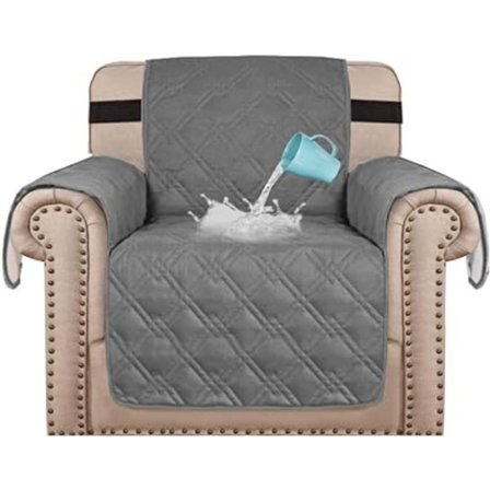 (21" Stol, Grå) Vanntette Stolplassbeskyttere for Stue Hund/Kjæledyr