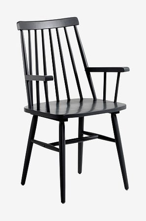 Jotex - Karmstol 2-pack Gummiträ Svart KRISTIE - Köp Matstolar & köksstolar hos Jotex