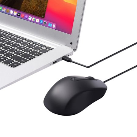 Type C Mus Ergonomisk USB C Mus 3 Knapper 1000DPI, Gaming og Kontorbrug