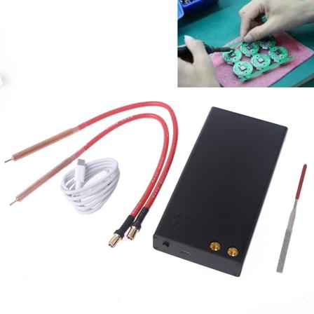 Handhållen punktsvetsmaskin Bärbar punktsvetsmaskin för 18650 batteriplatta punktsvetsare med nickelplåt för DIY-bruk