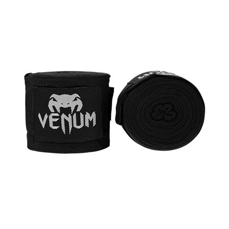 Beskyttelsesudstyr Venum Kontact Boxing Handwraps, 4 m, Sort - Bodyman.dk