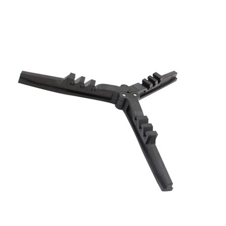 Camping Kogeplade Tripod Nylon Plastik Høj Styrke Foldbar Stabil Stærk Brændstofdåse Stativ til Udendørs Rejser