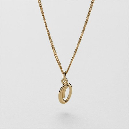 O Vintage Letter Necklace