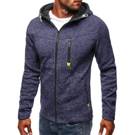 Herre hettegensere Sweatshirt Glidelås Lette jakker