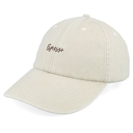 Iconic - Beige unconstructed Cap - Espresso Vintage Washed Sand Dat Cap / Unstructured @ Hatstore